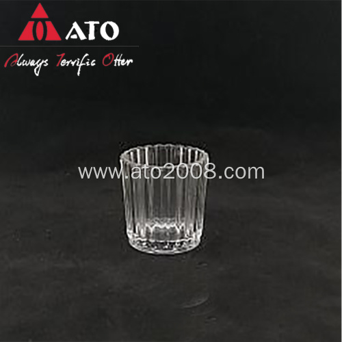 Clear Machine Made Glass Votive